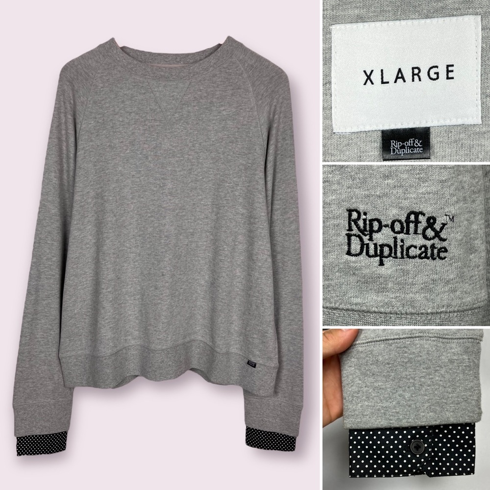 X-Large “Rip Off & Duplicate” Shirting Barrel Cuf… - image 1